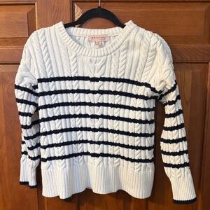 Philosophy Cable Knit Striped Sweater. Pre owned.